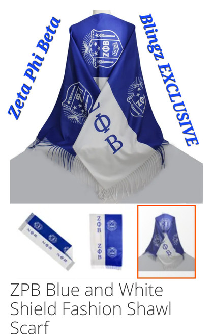 Zeta Phi Beta shawl