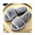 Fluffy Gray Slippers