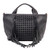 Gray Fringe Designer Inspired Handbag 17X9.5
