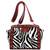 Fuchsia Zebra Crossbody Bag 10X8"