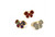 Butterfly gold assorted color rings