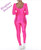 Fushia satin jumpsuit