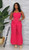 Fushia halter wide leg jumpsuit