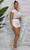 White cargo shorts