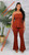 2pc Rust halter Ribbed set