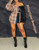 Plaid/black long sleeves shirt