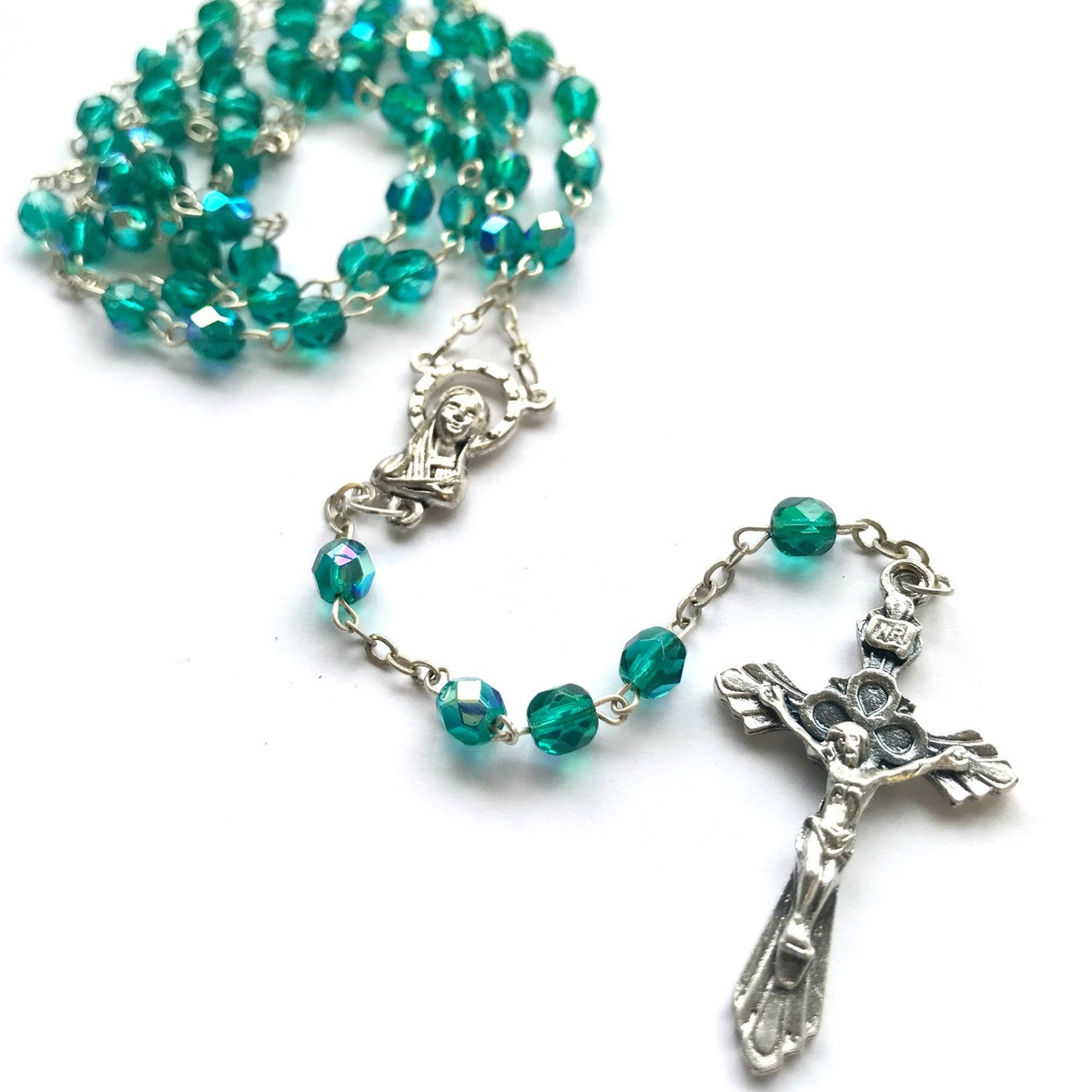 baby rosary beads christening