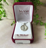 Sterling Silver Saint Michael Medal Pendant