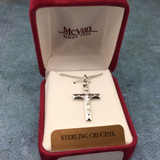 Sterling Silver Youth Crucifix Necklace