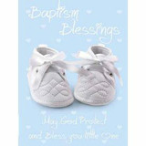 Baptism Blessings - Baptism Card - Pink or Blue
