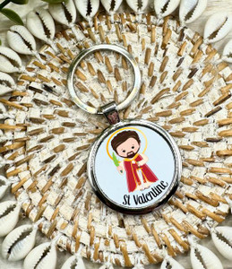 Personalised Saint Keyring - Personalised Gift for Communion or Confirmation Personalised Saint Keyring - Personalised Gift for Communion or Confirmation