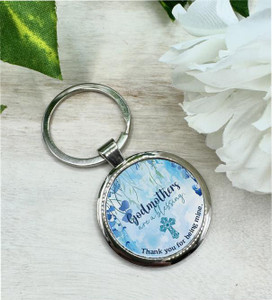Personalised Godmother Keyring Exclusive to Gifted Memories Faith - Engraving included Personalised Godmother Keyring Exclusive to Gifted Memories Faith - Engraving included