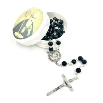  Saint Benedict Rosary Beads with Box 