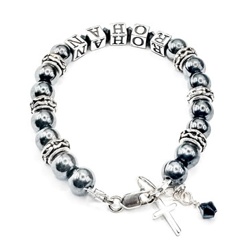 'Leap Of Faith' Boys Name Bracelet 'Leap Of Faith' Boys Name Bracelet