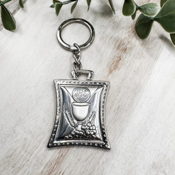 Sterling Silver Chalice Keyring