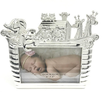  Silver-plated Noah's Ark Photo Frame 