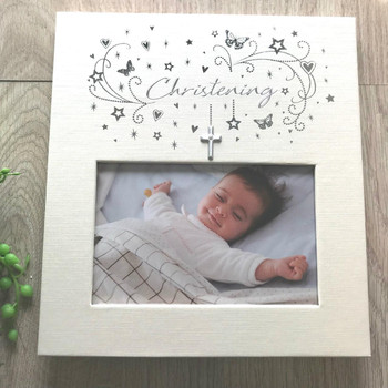  Satin Christening Frame 