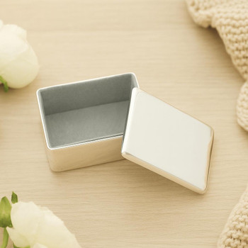  Small Silver-plated Trinket Box - Engravable 