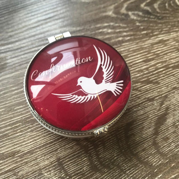  Red Confirmation Rosary Box 