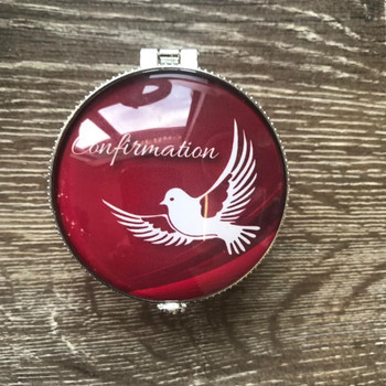  Red Confirmation Rosary Box 