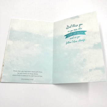 Baptism Greeting Card - Raised To Walk In Newness   Baptism Greeting Card - Raised To Walk In Newness