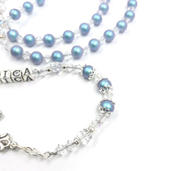 Crystal Faith Collection 'Shimmer' Personalised Swarovski Crystal Rosary Beads  Crystal Faith Collection 'Shimmer' Personalised Swarovski Crystal Rosary Beads