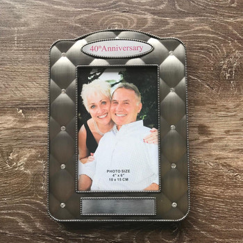 40th Ruby Wedding Anniversary Engravable Photo Frame   40th Ruby Wedding Anniversary Engravable Photo Frame