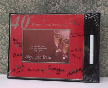 buy 40th anniversary signature frame