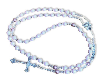  Swarovski  Personalised Rosary Beads - 'Rose' 