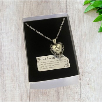 'Always In My Heart' Memorial Urn Locket Necklace