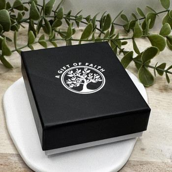  Stainless Steel Boys Catholic Identity Leather Bracelet - Engraving included 