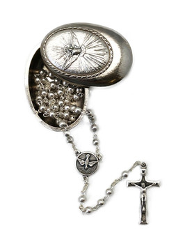  Confirmation Rosary Beads with Rosary Box 