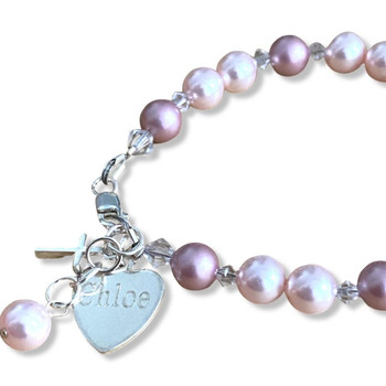  Girls Swarovski Bracelet 'Harmony' - Popular Girl's Christian Gift 