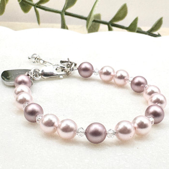  Girls Swarovski Bracelet 'Harmony' - Popular Girl's Christian Gift 