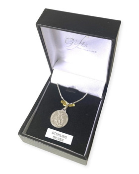  Small Sterling Silver Saint Michael Pendant 