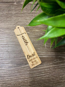  Personalised Godfather Bamboo Bookmark 
