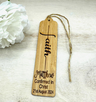  Personalised 'Confirmed In Christ' Bamboo Bookmark 