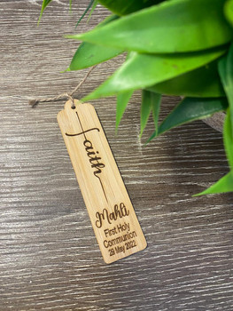  Personalised First Holy Communion Bamboo Bookmark 