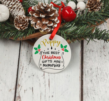  Personalised Christmas Memorial Ornament - Memories 