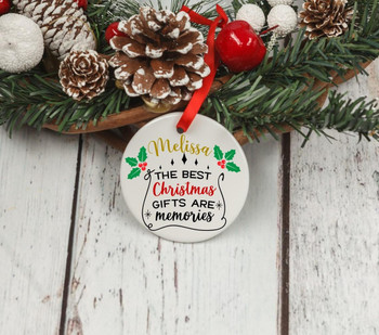  Personalised Christmas Memorial Ornament - Memories 