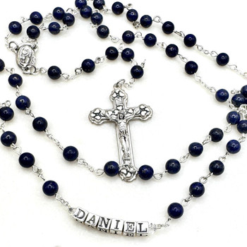  Lapis Lazuli Rosary Beads 
