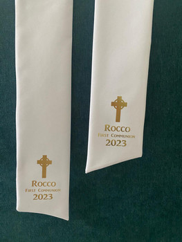  Personalised Confirmation or Communion Stole - Celtic Cross 