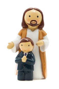  Little Drops Of Water Communion Jesus and Boy Statue 