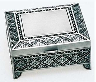  Personalised Silver-plated Trinket Box - Engraving Included 