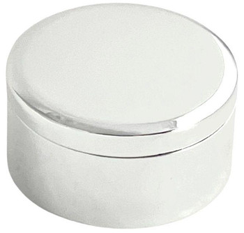  Silver-plated Round Trinket Box - Engraving Included 