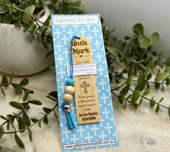 Special Personalised Bamboo Bookmark Gift For A Sponsor   Special Personalised Bamboo Bookmark Gift For A Sponsor