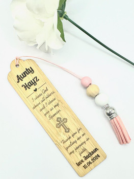 Special Personalised Bamboo Bookmark Gift For A Sponsor   Special Personalised Bamboo Bookmark Gift For A Sponsor
