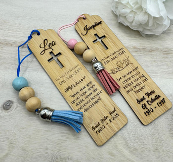  Personalised Saint Bookmark – Custom Confirmation Gift for Boys & Girls 