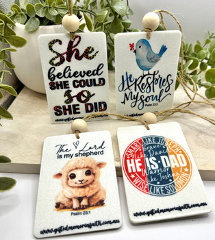  Christian Car Fresheners - 9 to choose from 