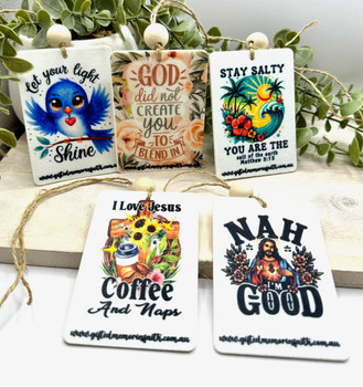  Christian Car Fresheners - 9 to choose from 